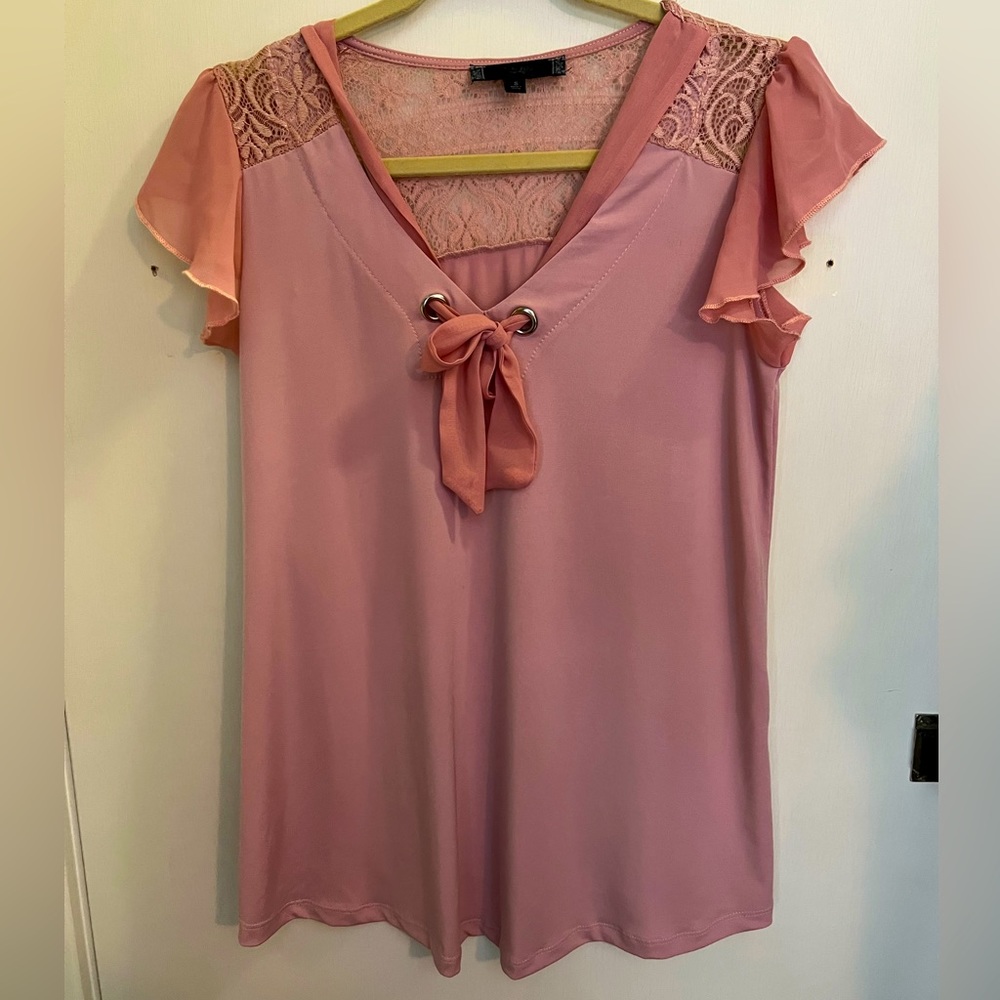 Pretty in pink maternity top